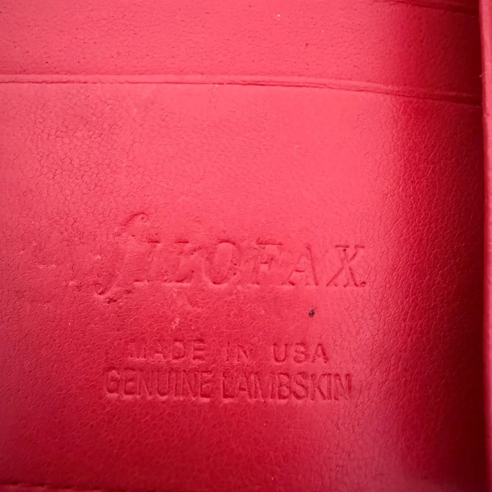 Rare Unicorn Red Woven personal Filofax